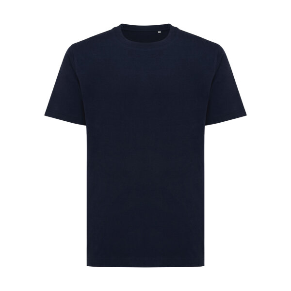 T-shirt Iqoniq Kakadu relaxed fit in cotone riciclato blu navy