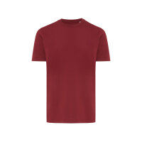 T-shirt Iqoniq Brett in cotone riciclato rosso bordeaux