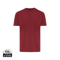 T-shirt Iqoniq Brett in cotone riciclato rosso bordeaux