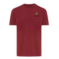 T-shirt Iqoniq Brett in cotone riciclato rosso bordeaux