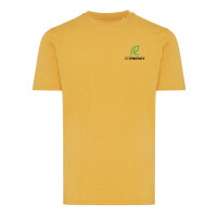 T-shirt Iqoniq Brett in cotone riciclato ochre yellow