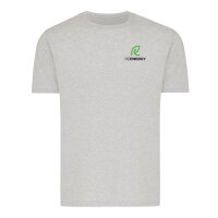 Iqoniq Brett T-Shirt aus recycelter Baumwolle ungefärbte helles Grau