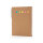 Quaderno A6 con foglietti adesivi marrone