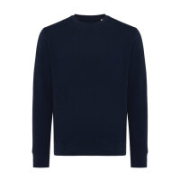 Felpa girocollo leggera Iqoniq Etosha in cotone riciclato blu navy