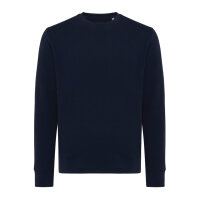 Felpa girocollo leggera Iqoniq Etosha in cotone riciclato blu navy