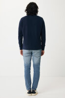 Felpa girocollo leggera Iqoniq Etosha in cotone riciclato blu navy