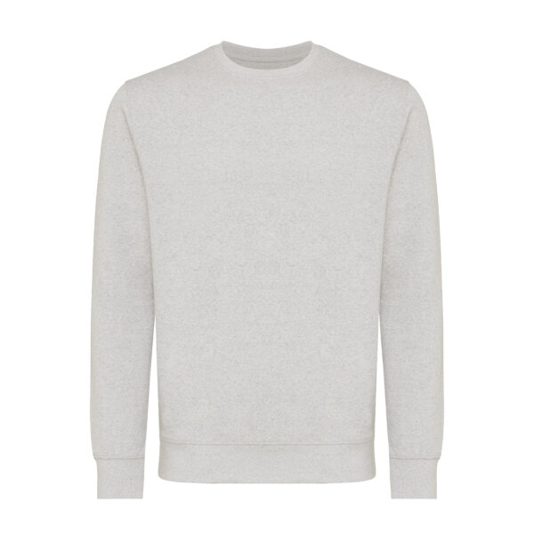 Felpa girocollo leggera Iqoniq Etosha in cotone riciclato light heather grey