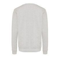 Felpa girocollo leggera Iqoniq Etosha in cotone riciclato light heather grey