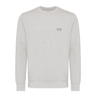 Felpa girocollo leggera Iqoniq Etosha in cotone riciclato light heather grey