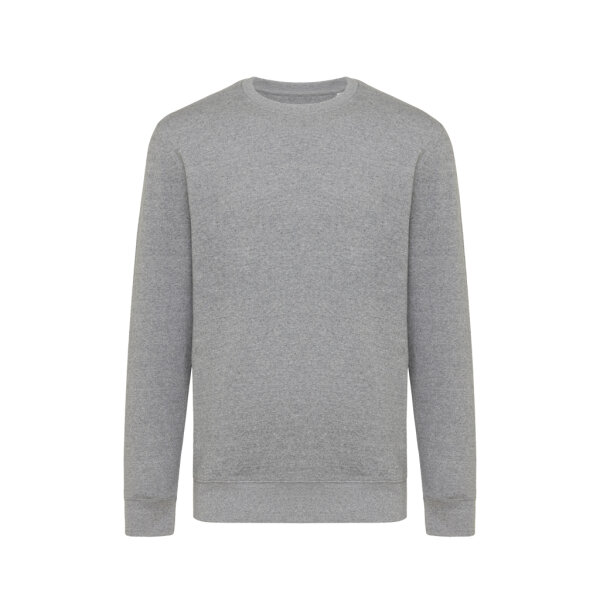 Iqoniq Etosha Lightweight Sweater aus recycelter Baumwolle ungefärbte helles Anthrazit