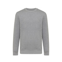 Iqoniq Etosha Lightweight Sweater aus recycelter Baumwolle ungefärbte helles Anthrazit