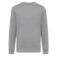 Iqoniq Etosha Lightweight Sweater aus recycelter Baumwolle ungefärbte helles Anthrazit