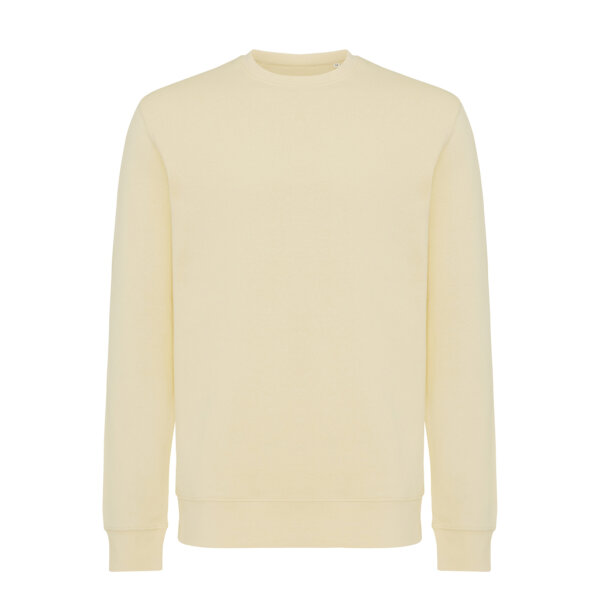 Iqoniq Etosha Lightweight Sweater aus recycelter Baumwolle cream yellow