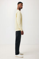 Iqoniq Etosha Lightweight Sweater aus recycelter Baumwolle cream yellow