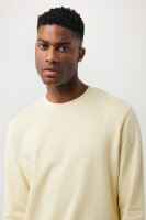 Iqoniq Etosha Lightweight Sweater aus recycelter Baumwolle cream yellow