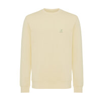 Iqoniq Etosha Lightweight Sweater aus recycelter Baumwolle cream yellow