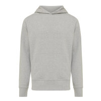 Felpa con capuccio Iqoniq Yoho in cotone riciclato heather grey