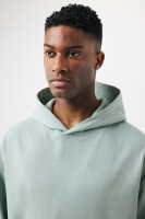 Iqoniq Yoho Relax-Hoodie aus recycelter Baumwolle Iceberg green