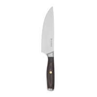 Coltello da chef VINGA Tara in acciaio riciclato RCS acciaio, marrone