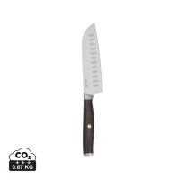 Coltello Santoku VINGA Tara in acciaio riciclato RCS acciaio, nero