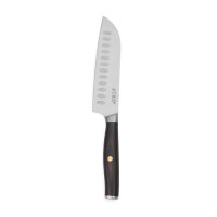 Coltello Santoku VINGA Tara in acciaio riciclato RCS acciaio, nero