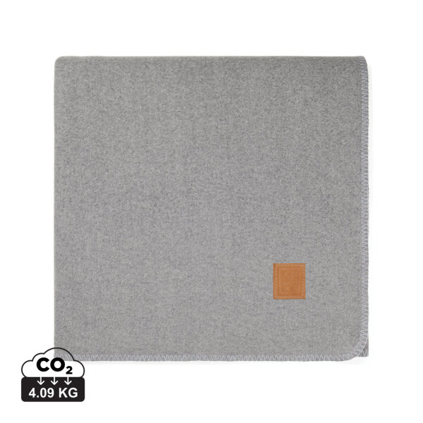 Coperta VINGA Moulton in rPET GRS grigio, granite grey