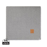 Coperta VINGA Moulton in rPET GRS grigio, granite grey