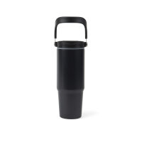 VINGA Eos Trek 880ml Flasche aus RCS rec. Stainless-Steel schwarz, schwarz