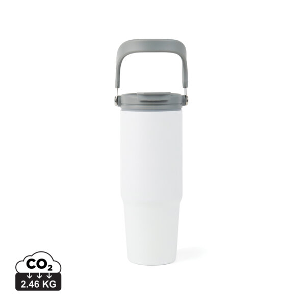 VINGA Eos Trek 880ml Flasche aus RCS rec. Stainless-Steel weiß, grau