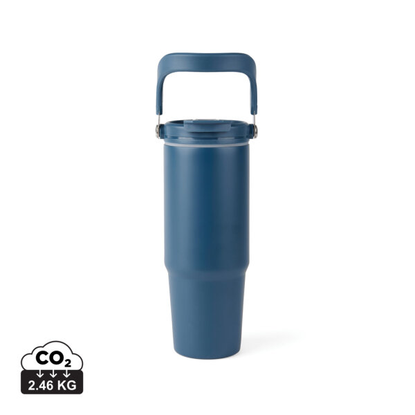 VINGA Eos Trek 880ml Flasche aus RCS rec. Stainless-Steel navy blau, navy blau