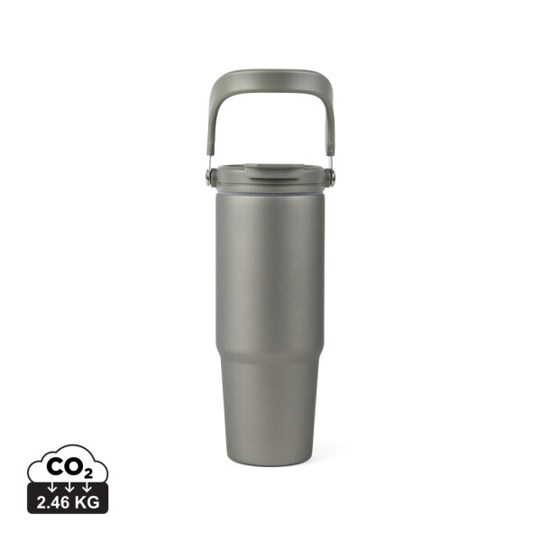 VINGA Eos Trek 880ml Flasche aus RCS rec. Stainless-Steel grau, grau