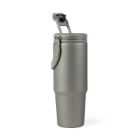 VINGA Eos Trek 880ml Flasche aus RCS rec. Stainless-Steel grau, grau