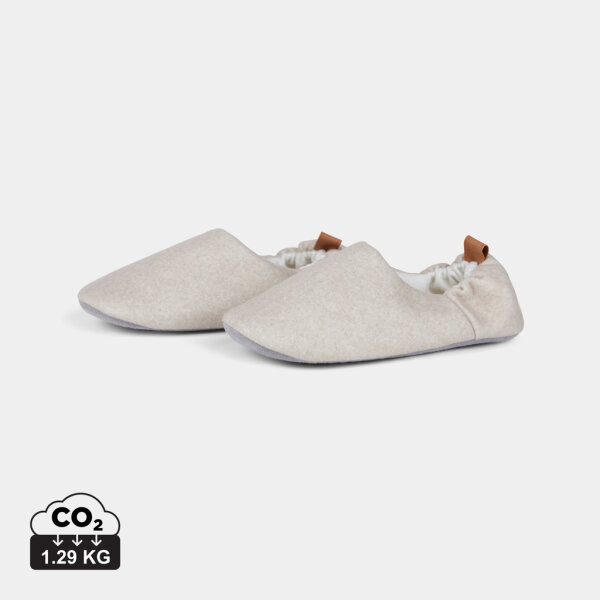 VINGA Moulton Hausschuhe aus RCS rPET (S/M) beige, feather grey