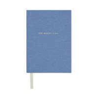 Diario VINGA One memory a day in carta riciclata GRS blu