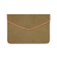 VINGA Bosler 14 Laptop-Tasche aus GRS recyceltem Canvas grün