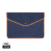 Tasca porta PC 14 VINGA Bosler in rCanvas GRS blu navy