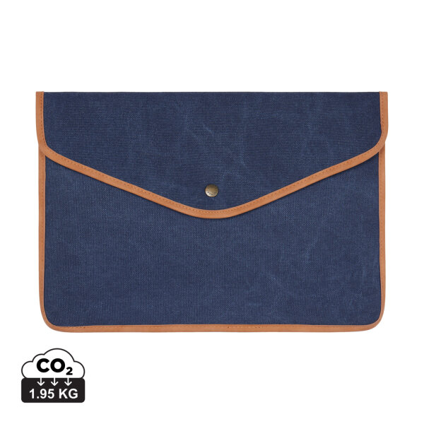 Tasca porta PC 16 VINGA Bosler in rCanvas GRS blu navy