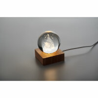 Palla di Natale con LED Legno