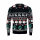 Weihnachts-LED-Pullover L/XL Schwarz