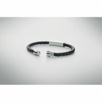 Geflochtenes Armband 18 cm Schwarz