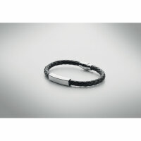 Geflochtenes Armband 18 cm Schwarz