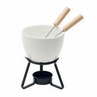 Set fonduta in ceramica 240 ml Bianco