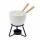 Set fonduta in ceramica 240 ml Bianco