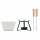 Set fonduta in ceramica 240 ml Bianco