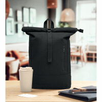 Zaino Rolltop per laptop 15"" Nero