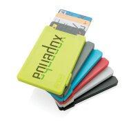 Porta carte di credito RFID multiplo rosso ciliegio