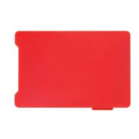 Porta carte di credito RFID multiplo rosso ciliegio