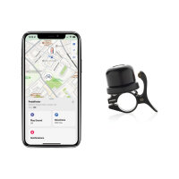 Campanello per bicicletta Pedalfinder con localizzatore nero