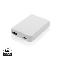 Powerbank magnetica Stellar 5000 mah 5W in rABS RCS bianco