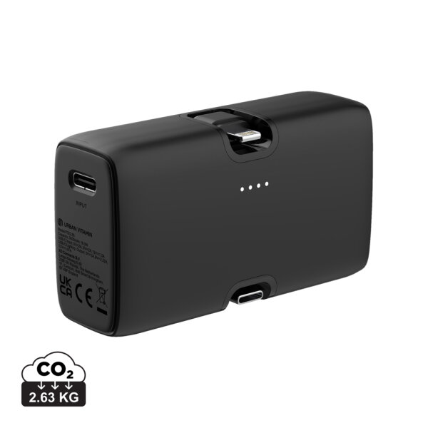 Powerbank 20W PD Urban Vitamin Los Angeles in rPlastica RCS nero